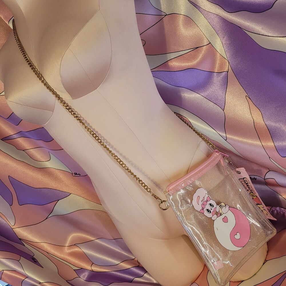 WC Esther Bunny Crossbody Bag Purse Pink Kawaii Clear Mini Japan Harajuku Sanrio